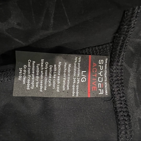 New-spyder Active Performance High Rise Legging SidePockets, Spyder Web Print LG - Picture 14 of 16